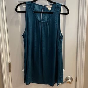 Loft Sleeveless Jewel Tone Blouse